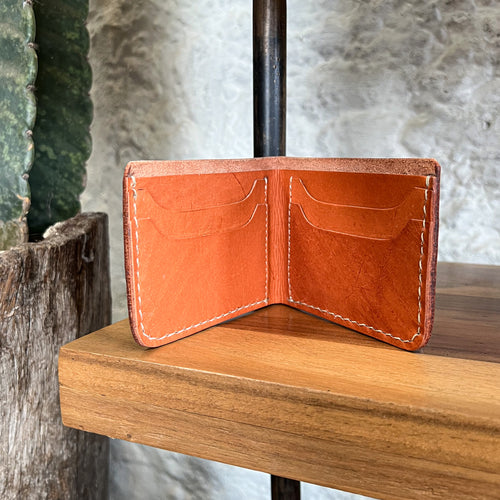 Billetera Cuero Miel